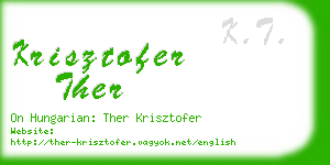 krisztofer ther business card